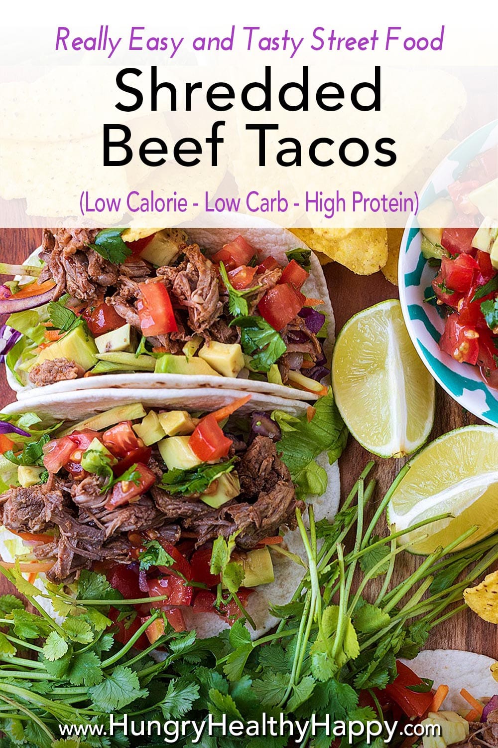 Shredded Beef Tacos - Hungry Healthy Happy