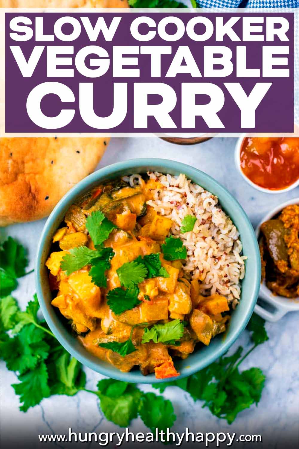 Slow Cooker Vegetable Curry - Hungry Healthy Happy