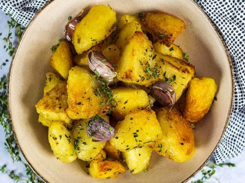 Roasted New Potatoes - Hungry Healthy Happy