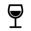 An illustration of a wine glass.