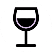An illustration of a wine glass.
