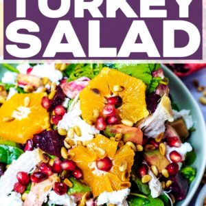 Leftover Turkey Salad with a text title overlay.