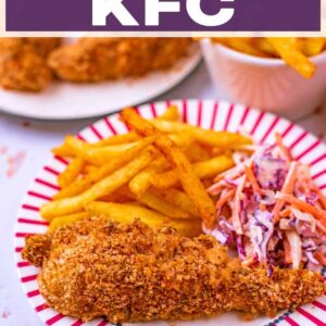Healthy KFC with a text title overlay.