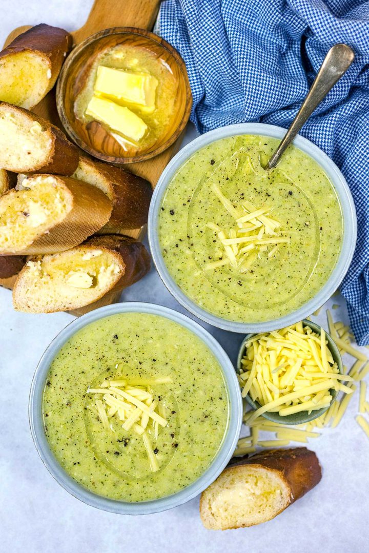 Creamy Broccoli Soup - Hungry Healthy Happy