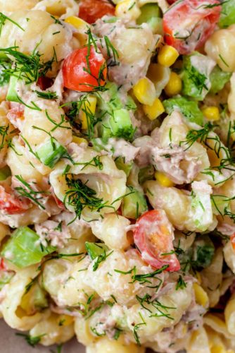 Tuna Pasta Salad - Hungry Healthy Happy