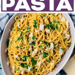 Easy Marmite Pasta with a text title overlay.