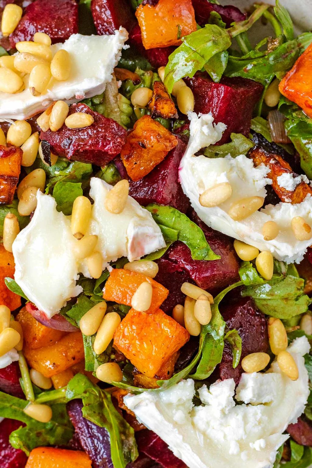 Goats Cheese And Pumpkin Salad - Hungry Healthy Happy