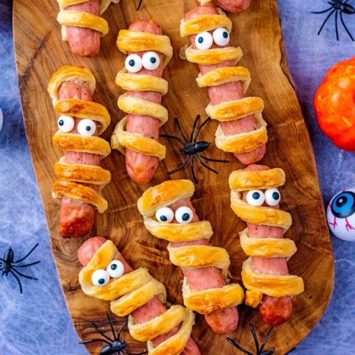 Spooky Sausage Mummies - Something Sweet Something Savoury