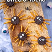 Oreo spiders with a text overlay title.