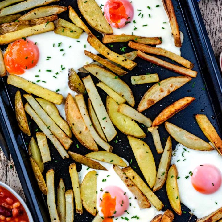 Oven Egg and Chips Hungry Healthy Happy