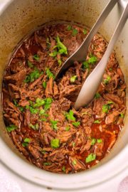 Slow Cooker Beef Barbacoa - Hungry Healthy Happy