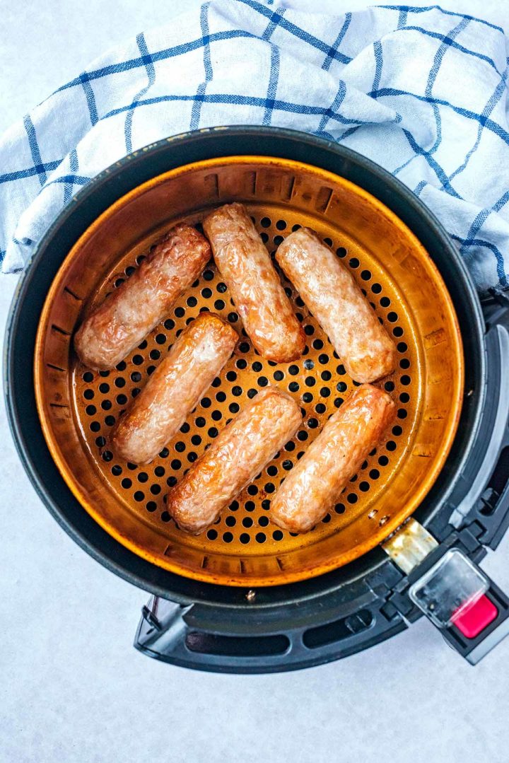 Air Fryer Sausages - Hungry Healthy Happy