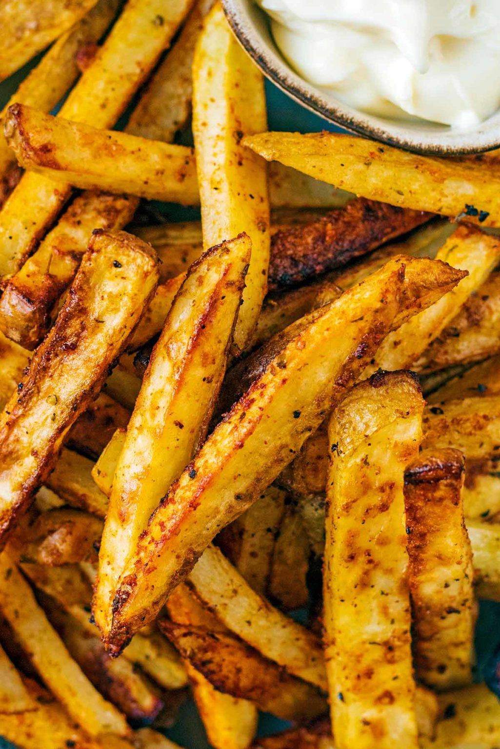 Easy Skin On Fries - Hungry Healthy Happy