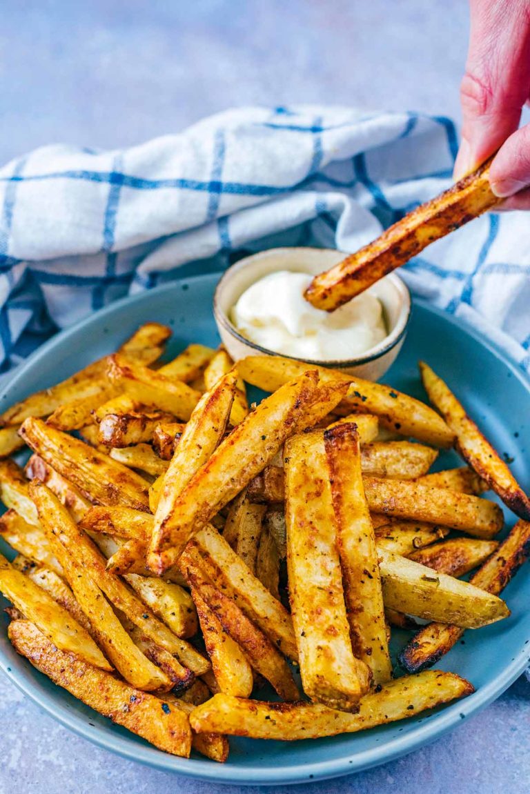 Easy Skin On Fries - Hungry Healthy Happy