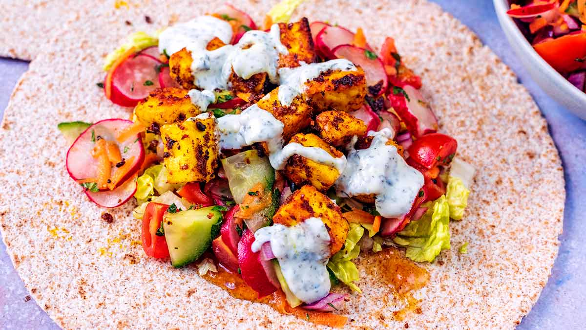 Spiced Paneer Wraps