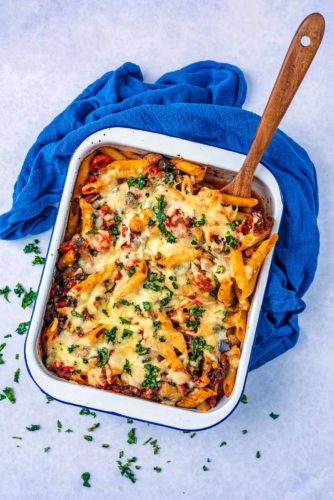 Vegetable Pasta Bake - Hungry Healthy Happy