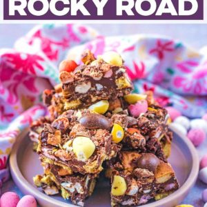 Easter Rocky Road with a text title overlay.