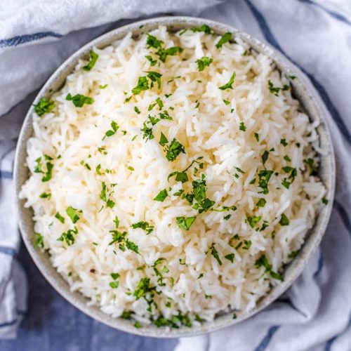 Oven Cooked Rice - Hungry Healthy Happy