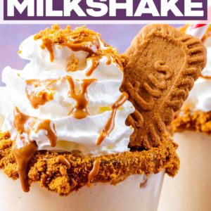 Biscoff Milkshake with a text title overlay.