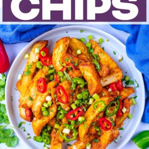 Masala chips with a text title overlay.