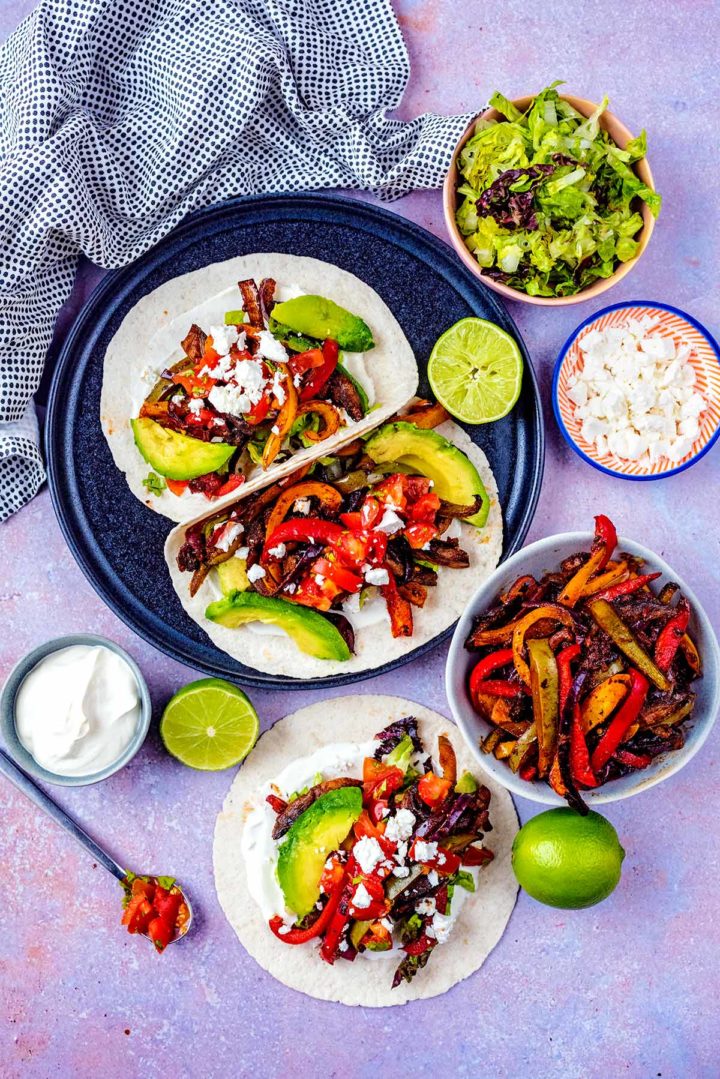 Vegetable Fajitas - Hungry Healthy Happy