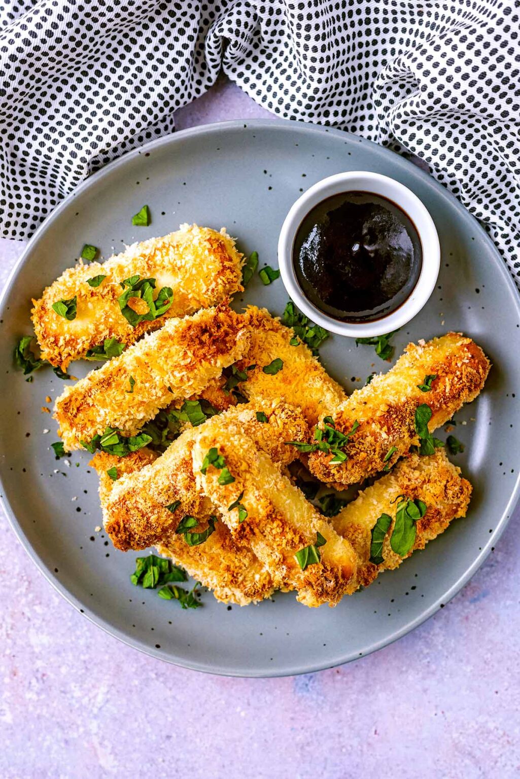 Baked Halloumi Fries - Hungry Healthy Happy