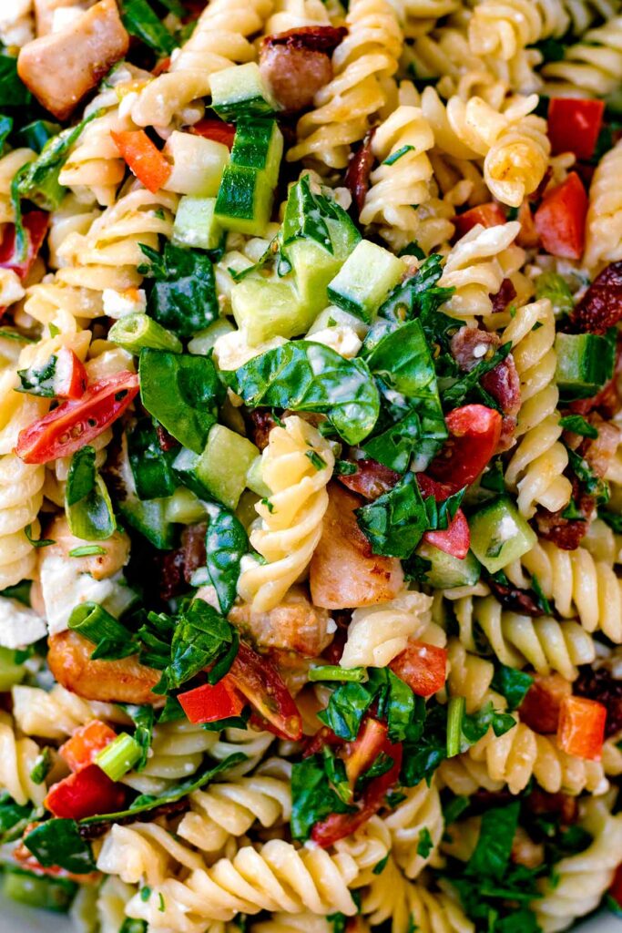 Chicken Pasta Salad - Hungry Healthy Happy