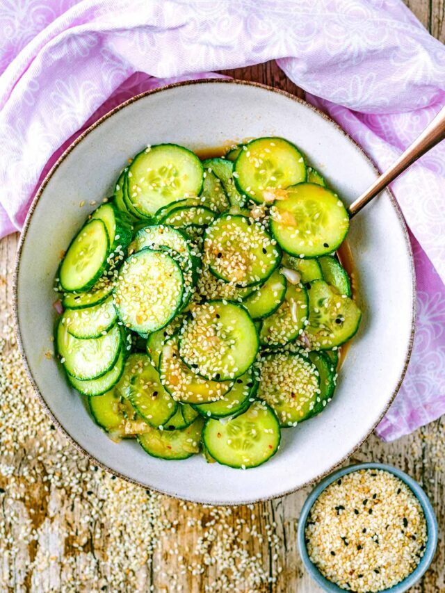 Asian Cucumber Salad web story