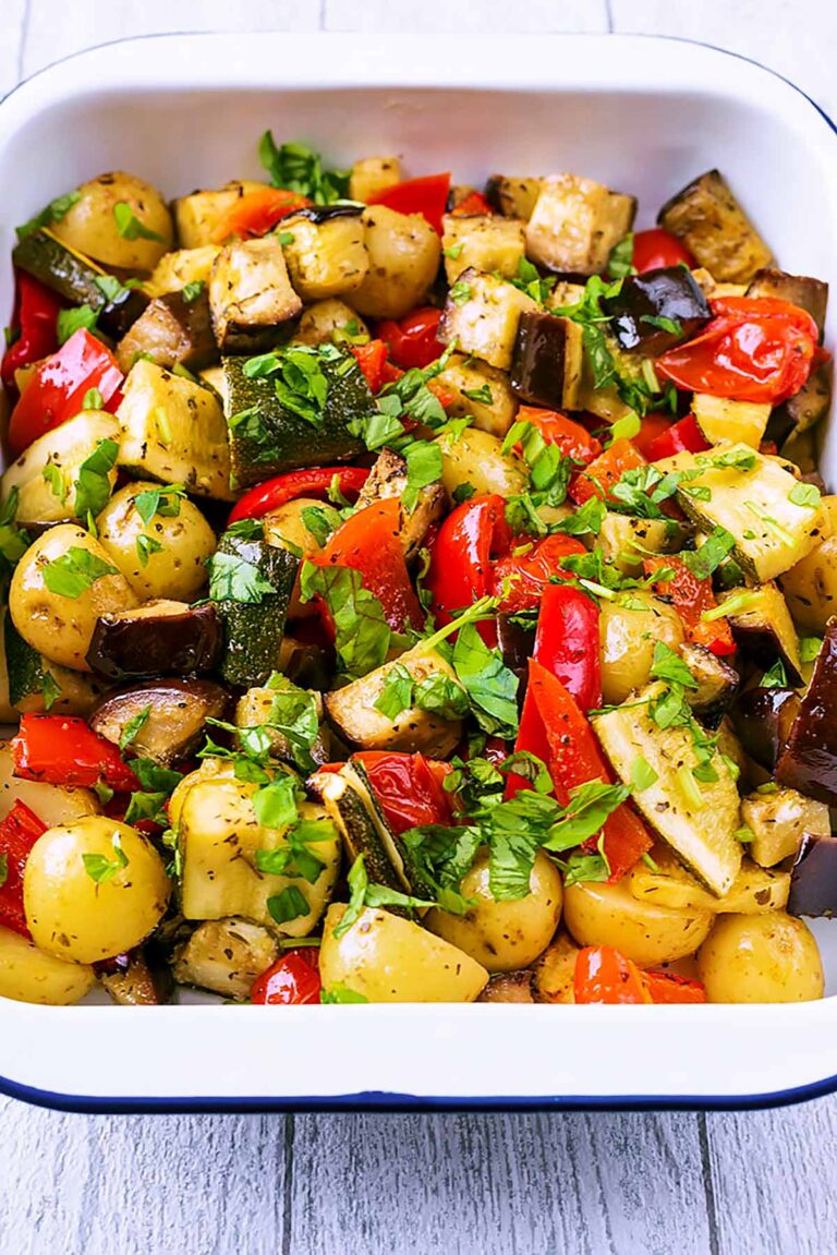 Italian Roasted Vegetables - Hungry Healthy Happy