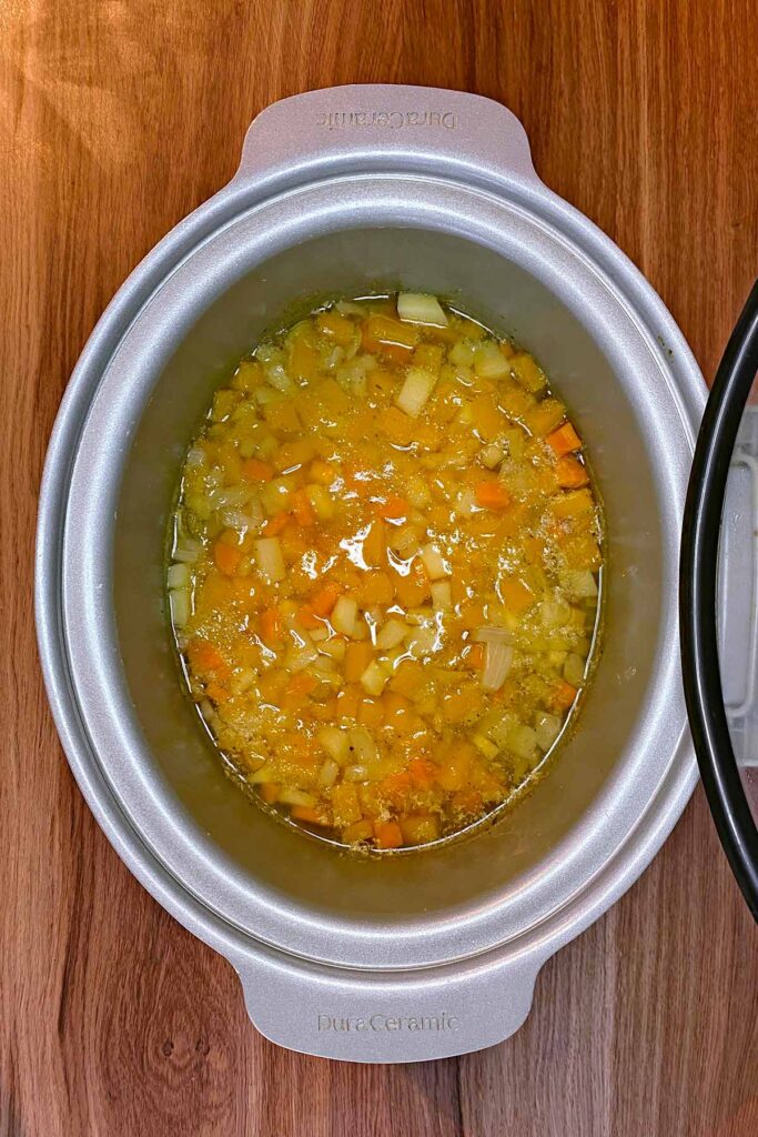 Slow Cooker Vegetable Soup - Hungry Healthy Happy