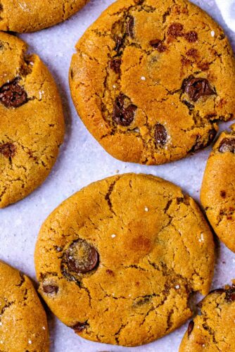 Vegan Chocolate Chip Cookies - Hungry Healthy Happy