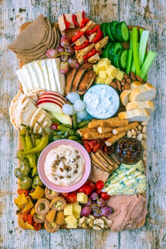 Vegetarian Charcuterie Board - Hungry Healthy Happy