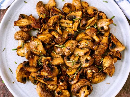 Air Fryer Mushrooms, Recipe