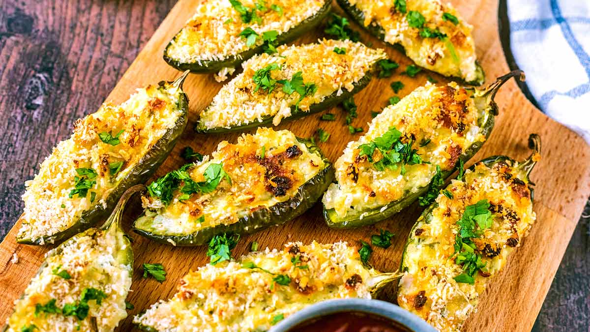 The BEST Easy Baked Jalapeno Poppers Recipe - An Edible Mosaic™