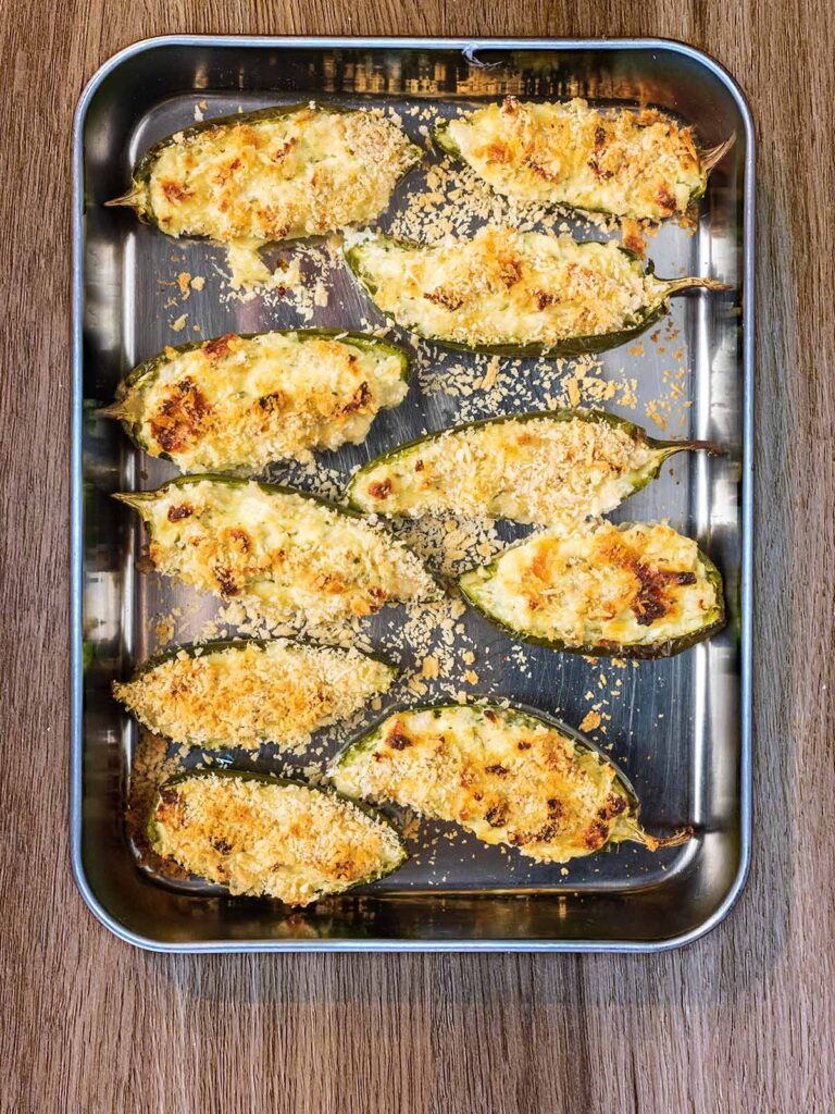 Baked Jalapeno Poppers - Hungry Healthy Happy