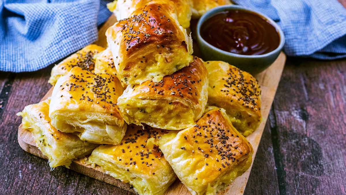 Cheese and Onion Rolls - Hungry Healthy Happy