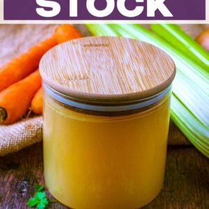 Chicken stock with a text title overlay.