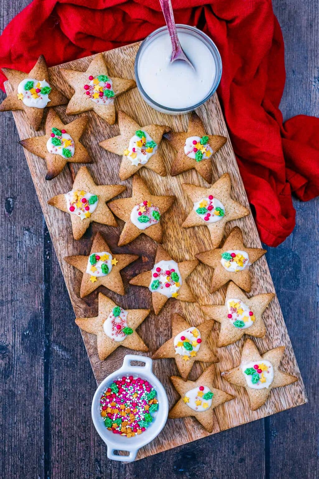 Christmas Star Biscuits - Hungry Healthy Happy