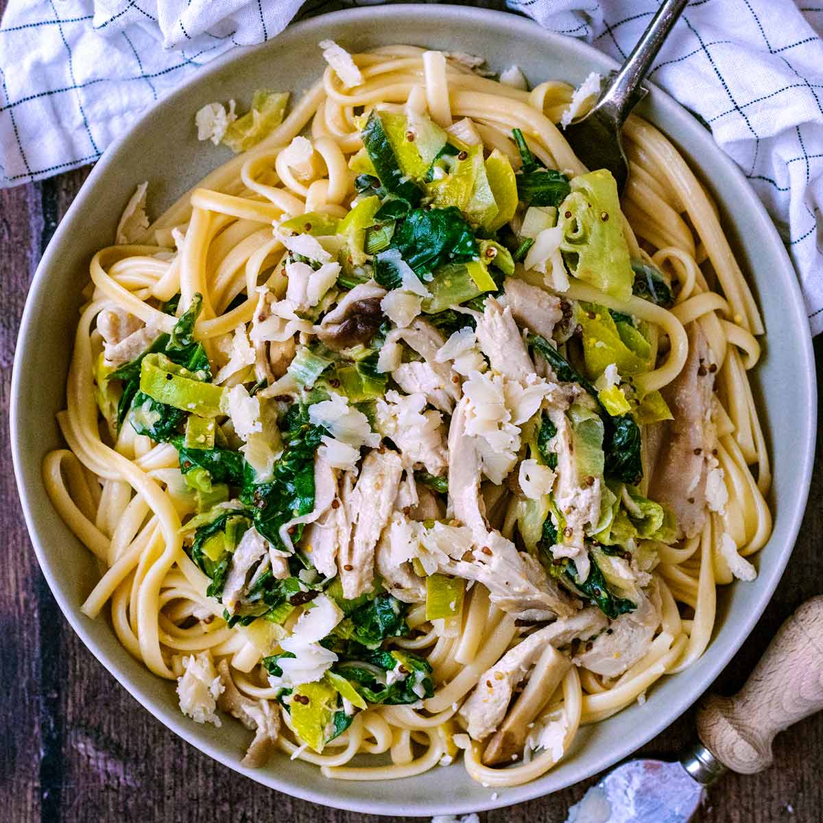 Leftover Turkey Pasta - Hungry Healthy Happy