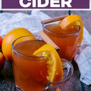 Mulled cider with a text title overlay.
