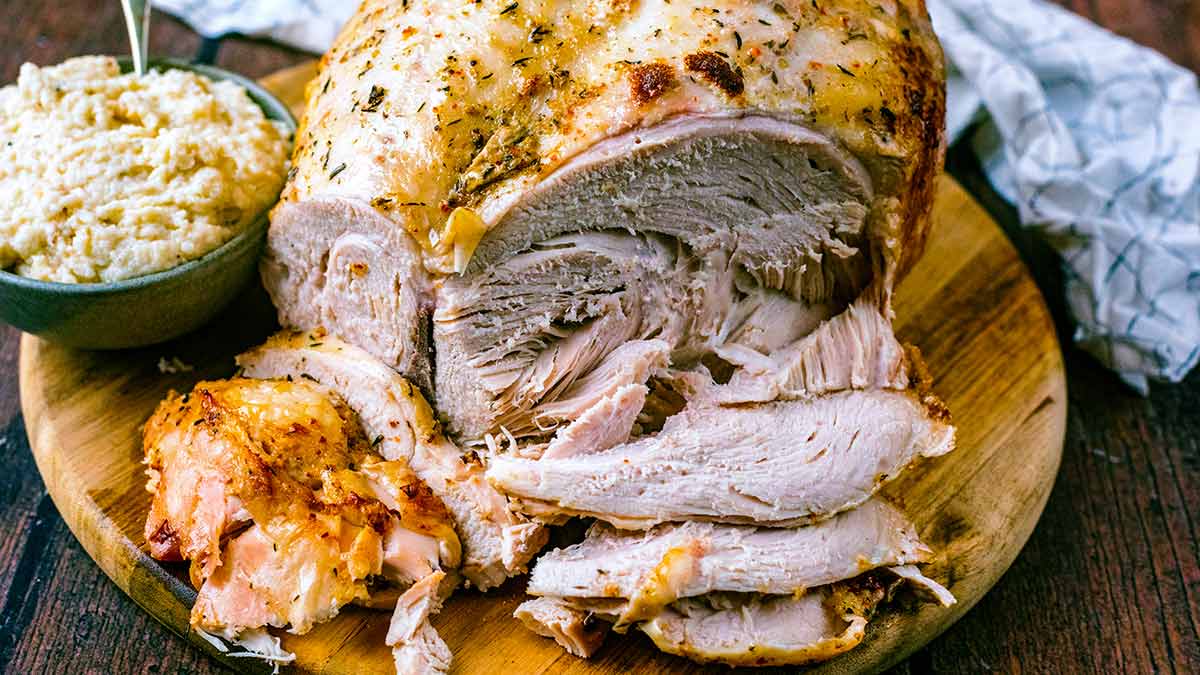 Slow Cooker Turkey Crown - Hungry Healthy Happy