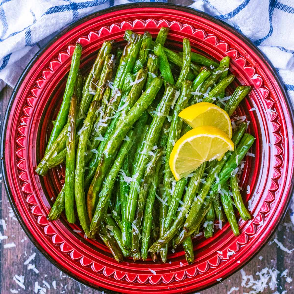 Air Fryer Frozen Green Beans - Bite On The Side