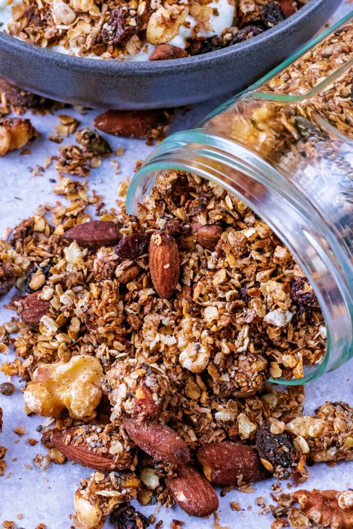 Low Sugar Granola - Hungry Healthy Happy