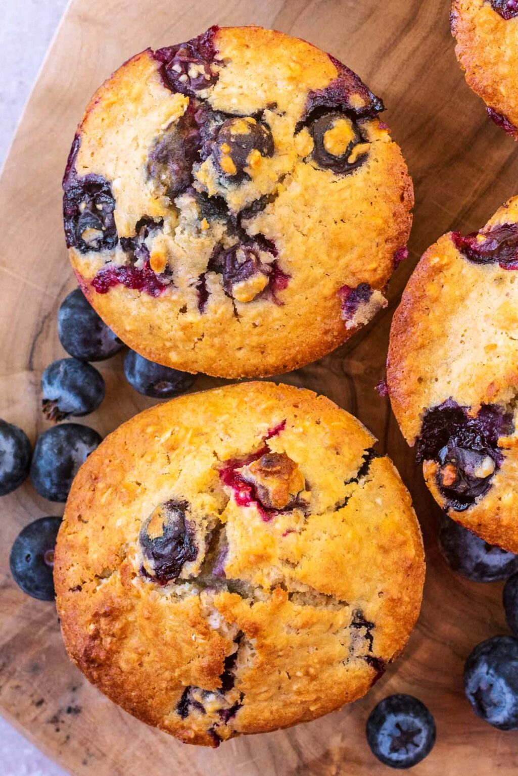 Healthy Blueberry Muffins - Hungry Healthy Happy