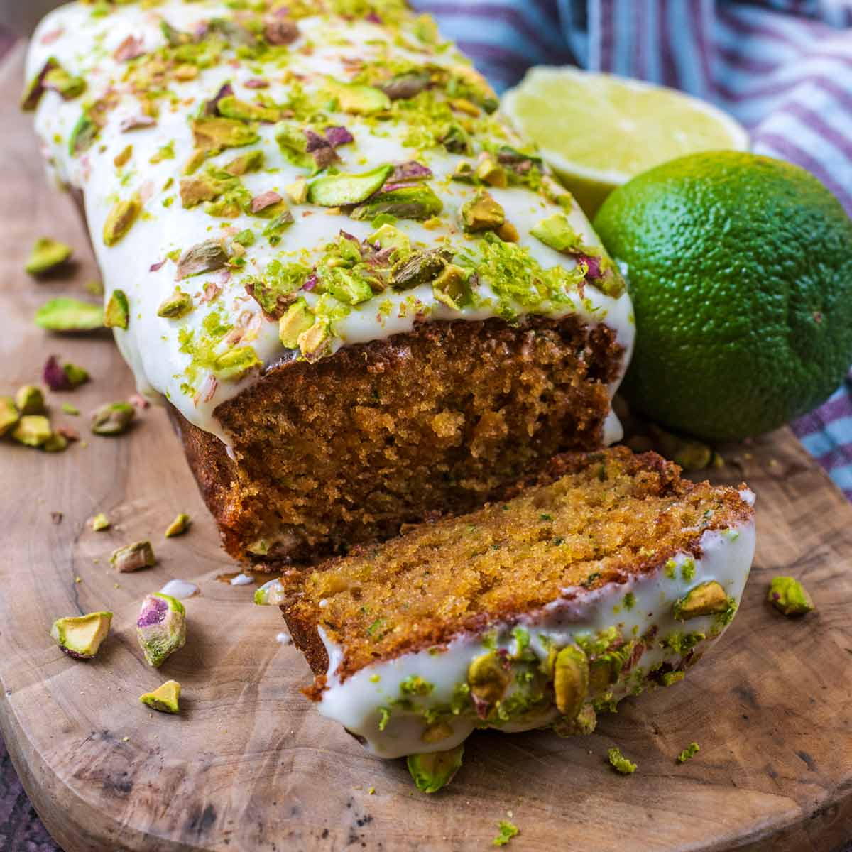 Thomasina Miers' recipe for courgette, pistachio and lemon syrup cake |  Food | The Guardian