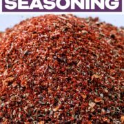 Peri peri seasoning with a text title overlay.