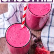 Frozen Fruit Smoothie with a text title overlay.