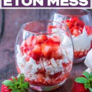Healthy Eton Mess with a text title overlay.
