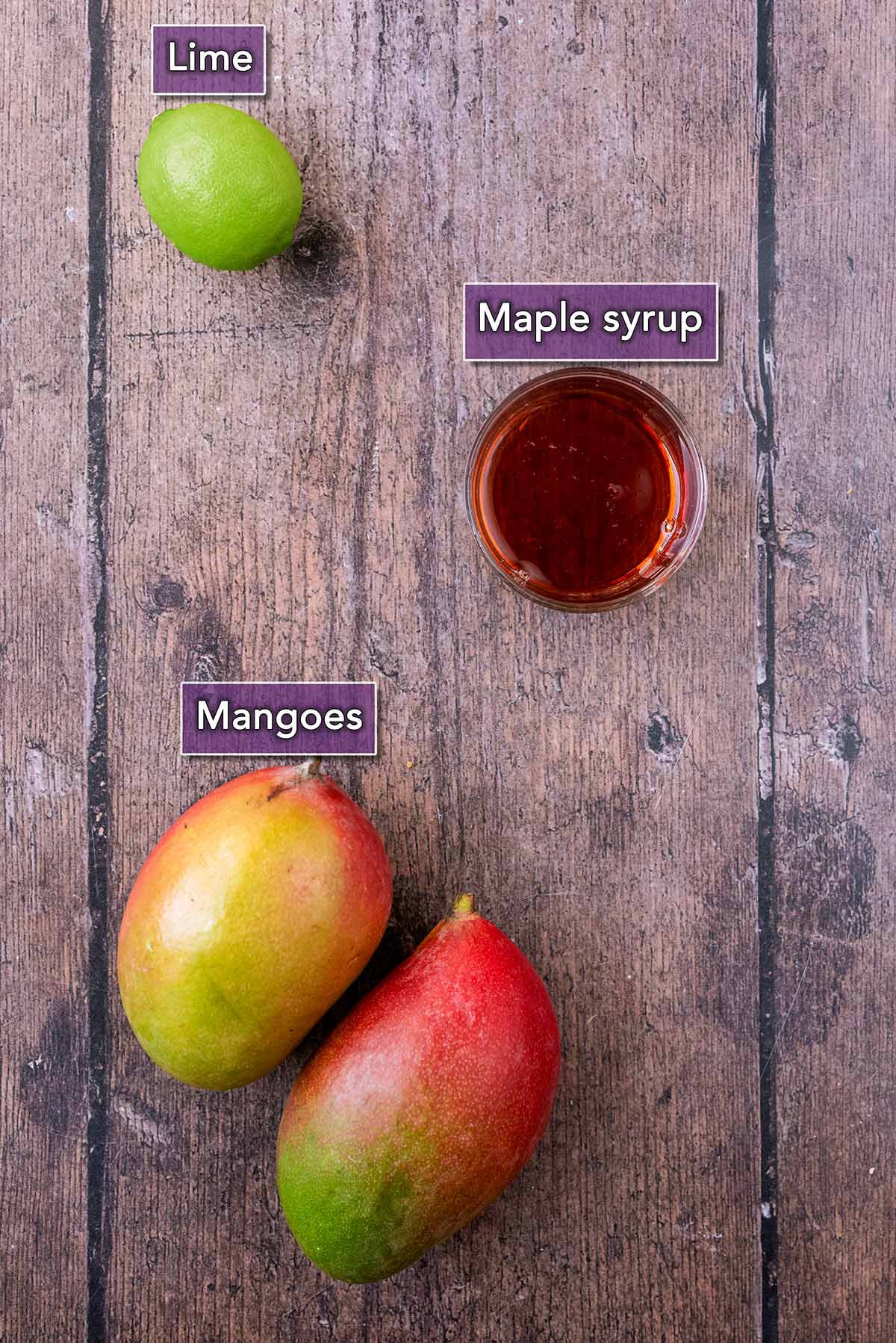 All the ingredients needed to make this recipe with text overlay labels.