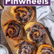 Mincemeat pinwheels with a text title overlay.
